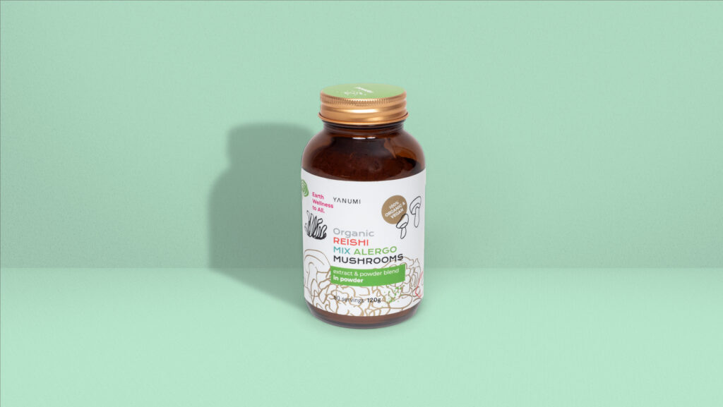 reishi mešanica medicinskih gob proti alergijam