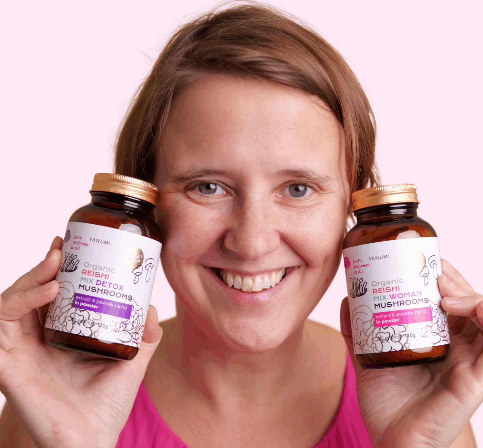 Martina in njene medicinske gobe Yanumi / medicinsla mushrooms /Vital pilze